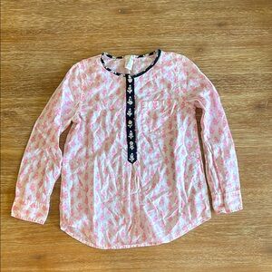 Crewcuts Girls’ Block Print Floral Top Size 8
